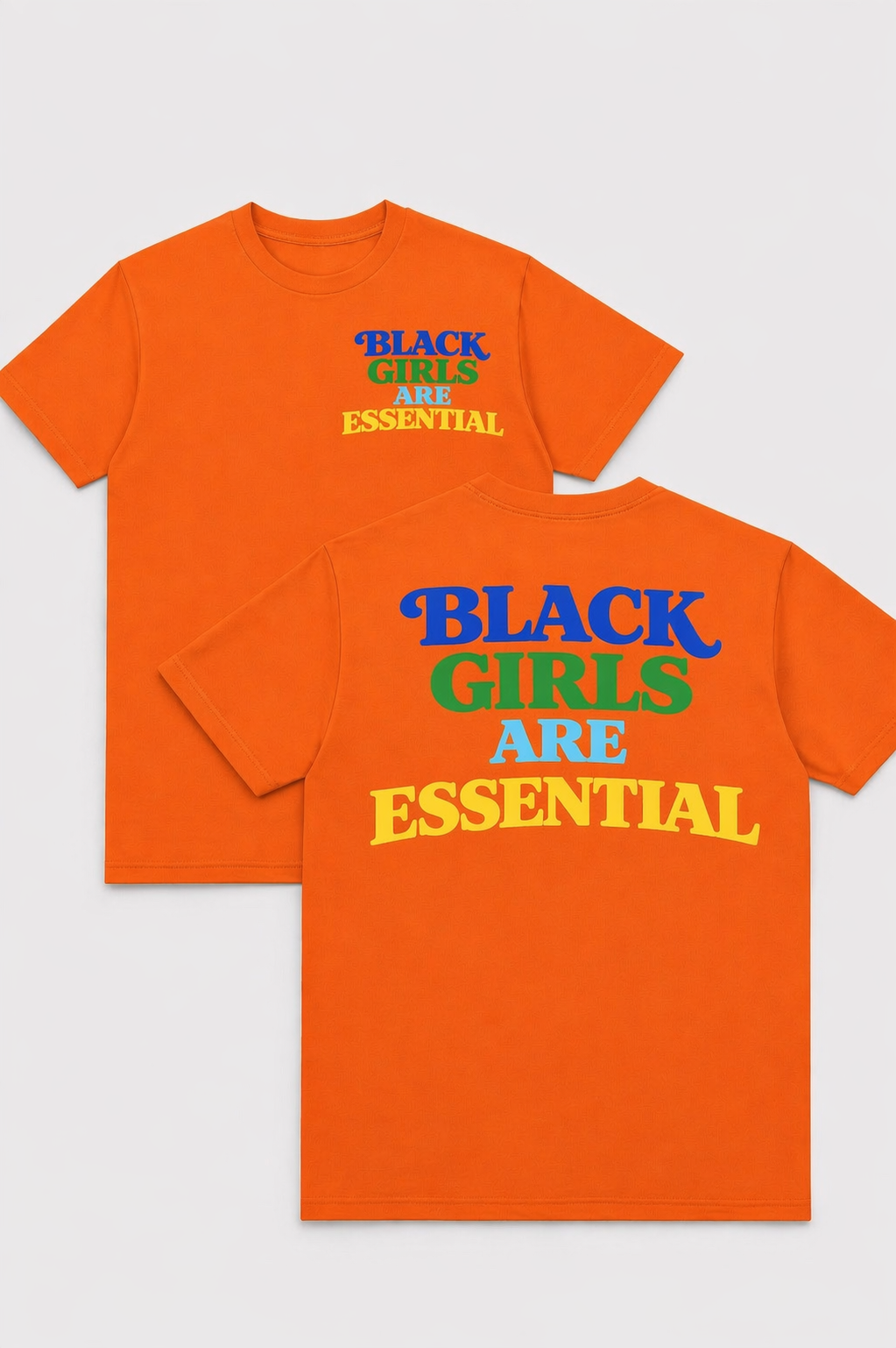 Black Girls Are Essential™ Signature Tee / Orange Edition